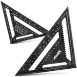 Kirner - 5in1 Zimmermannswinkel 30cm anreißen messen uvm - alles in einem - Schreinerwinkel aus hochwertigem Aluminium