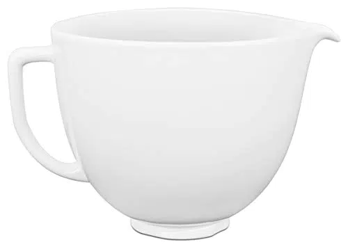 KitchenAid 5KSM2CB5LW Ceramic Bowl white chocolate for 4.3L and 4.8L stand mixer Keramikschale WEISSE SCHOKOLADE
