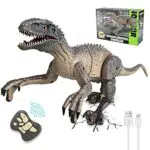 Kizmyee Dinosaurier Spielzeug, Dino Ferngesteuertes Velociraptor für Kinder