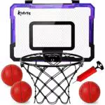 Kiztoys Mini Basketballkorb Indoor für Kinder - Basketball Korb im Zimmer Wandmontage mit 3 Balls