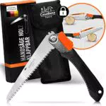Klappsäge Outdoor - Handsäge Holz mit Sicherheits-Verschluss - Astsäge klappbar und 2fach verstellbar -ideal auch als Survival Säge