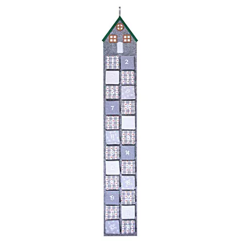 KOHMUI Adventskalender zum befüllen, Weihnachtskalender zum Aufhängen und selbst Befüllen