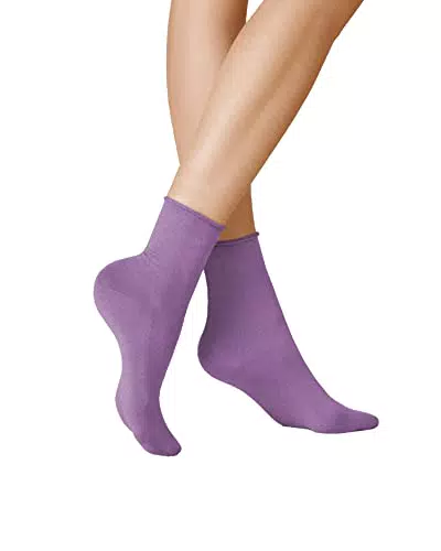 KUNERT Damen Sensual Cotton SOD Socken, Rich-Lilac, 39/42