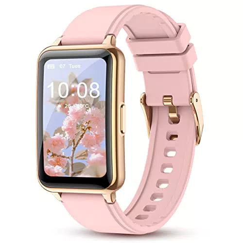 KUUFER Smartwatch Damen, Fitnessuhr mit GPS Whatsapp Funktion