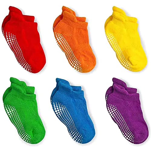 LA Active Stoppersocken Kinder Baby Socken 0-6 Monate bis 10 Jahre ABS Socken Kinder Stoppersocken Baby Krabbelsocken Baby Anti Rutsch Socken Kind
