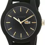 Lacoste Analog Quarzuhr für Damen mit Schwarzes Silikonarmband - 2000959