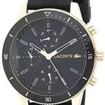Lacoste Multi Zifferblatt Quarz Uhr für Herren mit Schwarzes Silikonarmband - 2010994