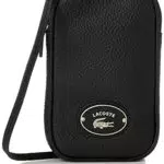 Lacoste Origin Croc - Handytasche mit Kontrast-Krokodil 17 cm black