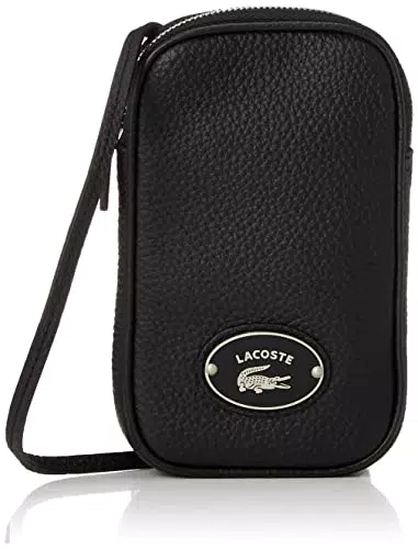 Lacoste Origin Croc - Handytasche mit Kontrast-Krokodil 17 cm black