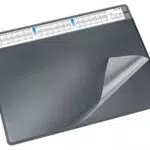 Läufer 47656 Durella Soft Schreibtischunterlage mit transparenter Auflage und Kalender