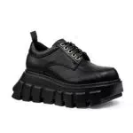 LAMODA Damen Black Hole Sneaker, Black Pu