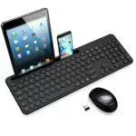 LeadsaiL Tastatur Maus Sets Kabellos, Ergonomische Maus und Tastatur