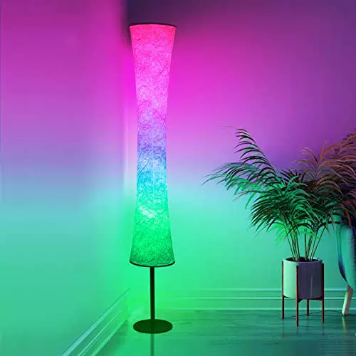 Led Stehlampe Farbwechsel, 150CM Stehlampe Wohnzimmer Dimmbar mit Fernbedienung