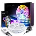 LED Strip 20m, Bluetooth LED Streifen, RGB Farbwechsel LED Lichterkette 20M mit Steuerbar via App