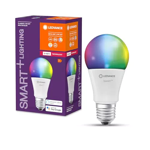 LEDVANCE E27 LED Lampe, Zigbee Smart Home Leuchtmittel mit 9 W ersetzt 60 W Glühbirne