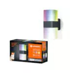 Ledvance Smarte LED Aussenleuchte für die Wand mit WiFi Technologie für Außen