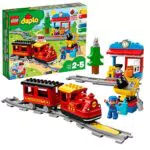 LEGO 10874 DUPLO Dampfeisenbahn, Eisenbahn-Spielzeug Steinen mit Tierfigur