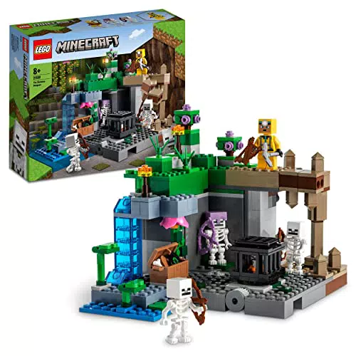 LEGO 21189 Minecraft Das Skelettverlies, Set mit Höhlen