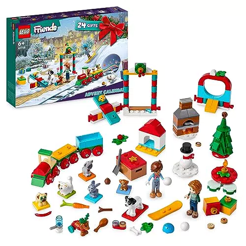 LEGO 41758 Friends Adventskalender 2023 mit 24 Spielzeugen als Überraschung