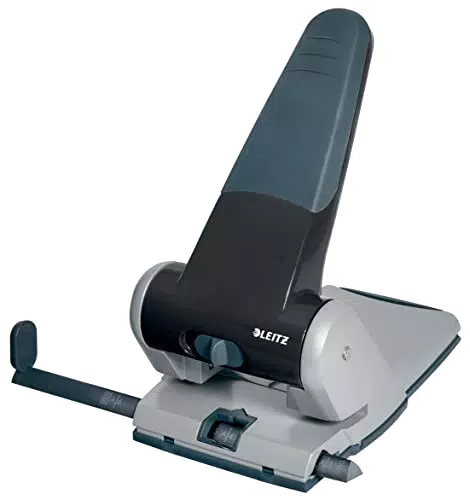 Leitz Extrastarker Registraturlocher aus Metall, Für 65 Blatt