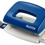 Leitz Mini Büro Locher aus Metall, kleiner Locher für 10 Blatt