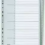 Leitz Register für A4, Deckblatt aus Karton und 31 Trennblätter aus Kunststoff