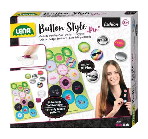 Lena 42566 - Button style Pin, Spiel