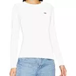 Levi's Damen Long-Sleeve Baby Tee T-Shirt, White +, M
