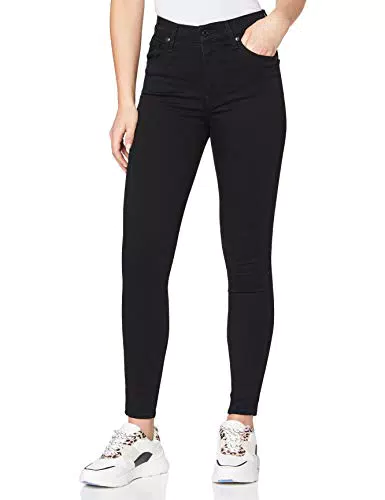 Levi's Damen Mile High Super Skinny Jeans, Black Celestial