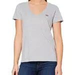 Levi's Damen Perfect V-Neck T-Shirt, Starstruck Heather Grey