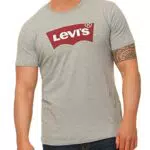 Levi's Herren Graphic Set-In Neck T-Shirt, Grey, M