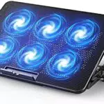 LIANGSTAR Laptop Kühler, 6 Leise Fans Gaming Laptop Cooler Kühlpads