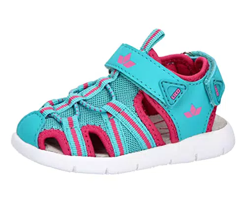 Lico Jungen Unisex Kinder Nikita VS Lauflernschuhe, türkis/pink