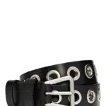 Liebeskind Berlin PB Belt Silver Gürtel, Large, Black