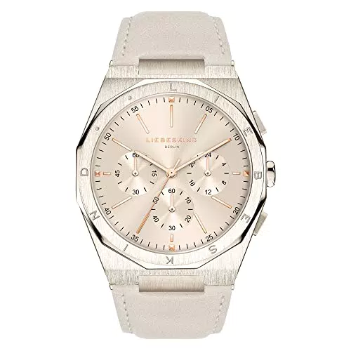 Liebeskind Berlin Unisex Analog Quarz Uhr mit Leder Armband LT-0362-LC