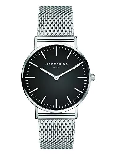 LIEBESKIND Damen Analog Quarz Armbanduhr mit Edelstahlarmband LT-0096-MQ