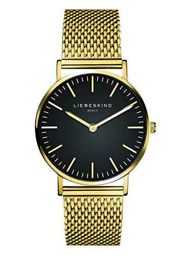Liebeskind Damen Analog Quarz Armbanduhr mit Edelstahlarmband LT-0097-MQ