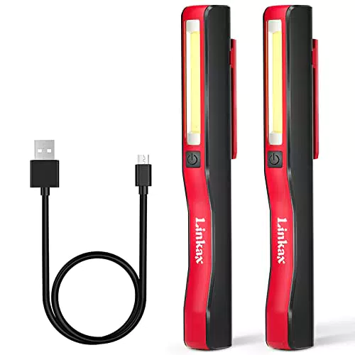 Linkax LED Arbeitsleuchte Werkstattlampe, Taschenlampe LED Aufladbar
