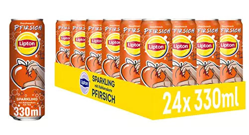 LIPTON ICE TEA Sparkling x twenty4tim, Eistee mit Kohlensäure und Pfirsich Geschmack