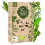 Little Plants Kräutersamen Set - 15 Sorten BIO Kräuter Anzuchtset - Küchenkräuter & Gartenkräuter Samen - Kräuter Saatgut Set für Küche & Garten