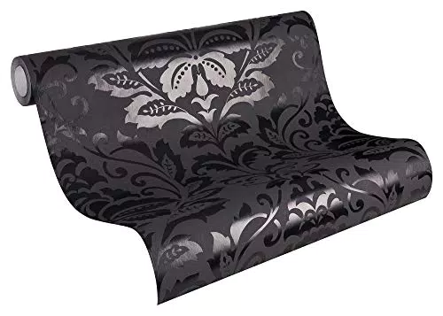 Livingwalls Vliestapete Flock Tapete neo barock glamourös klassisch 10