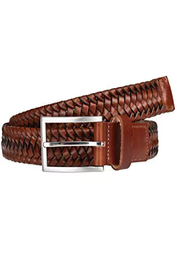 LLOYD Men's Belts Gürtel Herrengürtel Flechtgürtel Cognac 7587