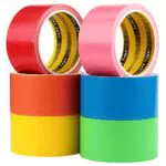 LLPT Klebeband Panzertape Gewebeklebeband 6 Premium Sortierte Farbpakete 5cm x 9m x 11 Mil Duct Tape Inklusive Blau Rosa Gelb Grün Orange Rot