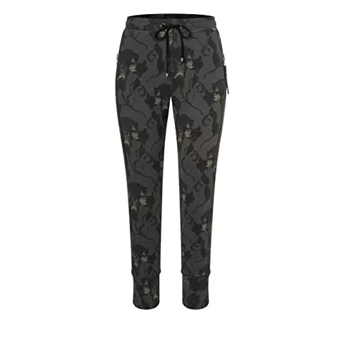 MAC Future 2.0 Stretch Ribbon Damen Hose Antique Moss Printed Art.Nr. 0172L2741-00 381B*