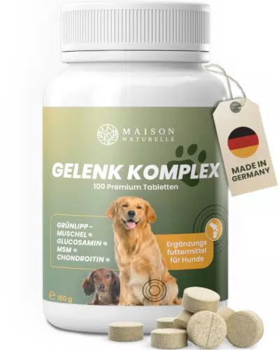 Maison Naturelle Gelenktabletten für Hunde - Tabletten mit Grünlippmuschel