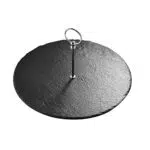 MALACASA, Serie Nature.Slate, Käseplatte 30 cm Durchmesser Rund Schieferplatten mit Griff Buffetplatte
