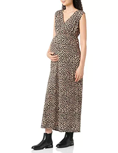 MAMA.LICIOUS Women's MLKALINA TESS S/L JRS Maxi Dress 2F. Kleid