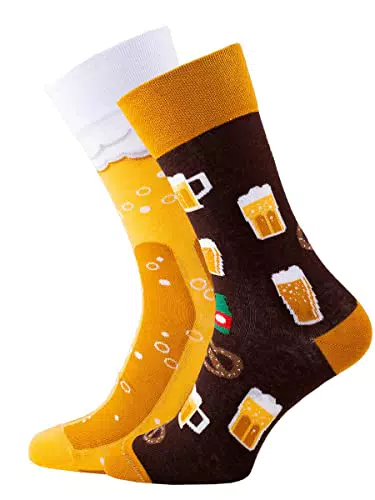 Many Mornings Unisex Craft Beer Mismatched Socken, Multi-Color