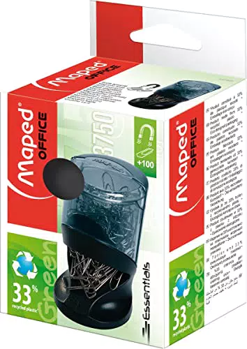 Maped M537500 - Klammernspender Essentials Green, mit ca. 100 Klammern