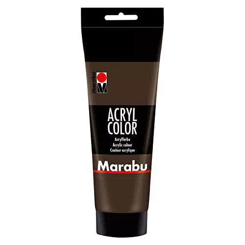 Marabu 12010025045 - Acryl Color dunkelbraun 225 ml